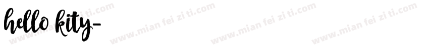 hello kity字体转换